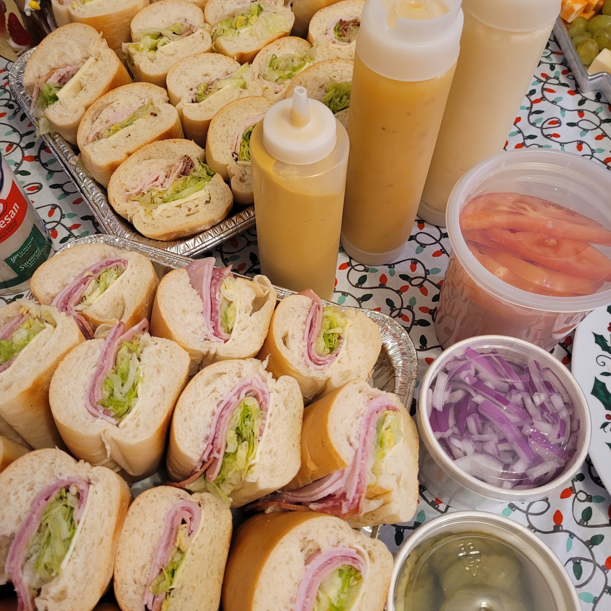 Fresh subs for catering